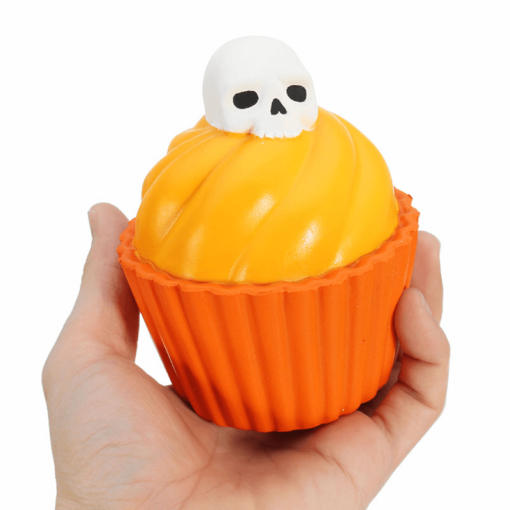 Yunxin Squishy Pumpkin Puff Cake Glow in Dark Halloween Slow Rising with Packaging Collection Gift