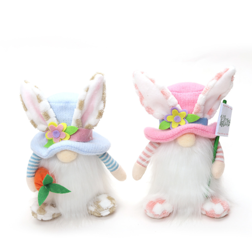 Cute Bunny Ears Faceless Old Man Doll Goblin