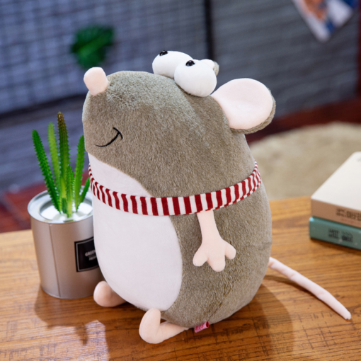 Male and Female Little Mouse-Shaped Plush Toy Dolls