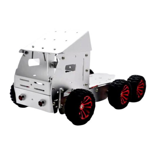 Light Gray DIY Aluminous Smart RC Robot Car Truck Chassis Base With Motor