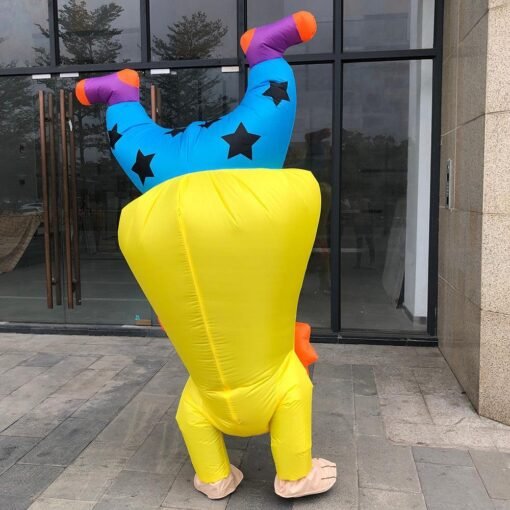 Goldenrod Inflatable Toy Inflatable Costume Inverted Clown Halloween Creative Activities Performance Fun Party Costume