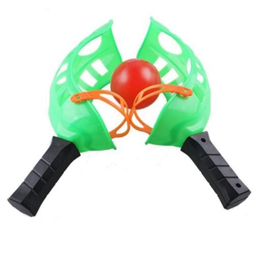 Plastic Green Toss & Catch Racket Game Toy Parent-child Activities For Kids Outdoor Sports Toys