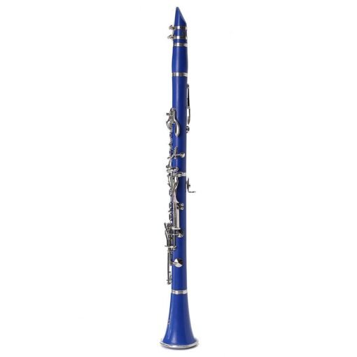 Midnight Blue LADE 17 keys Drop B Multiple Colour Clarinet with Portable Case/Cleaning Cloth