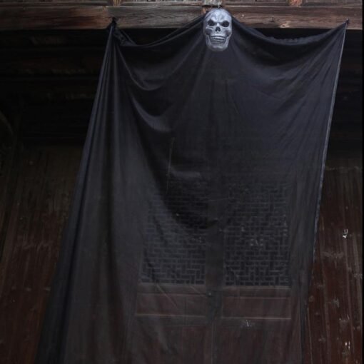 Dim Gray Halloween Ghost Hanging Decorations Scary Creepy Indoor/Outdoor Decor 6.6x10.8ft
