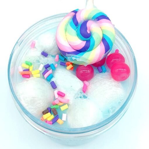 Lollipop Crystal Mud Cotton Slime 120ml Candy Marshmallow Clay Plasticine - Toys Ace