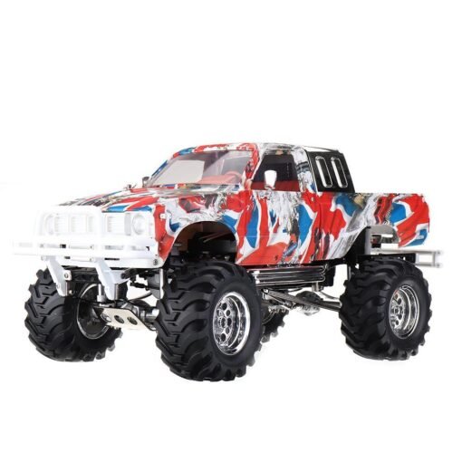 Maroon HG P407 with 2 Shells 1/10 2.4G 4WD RC Car for TOYATO Metal 4X4 Pickup Truck RTR Vehicle Model