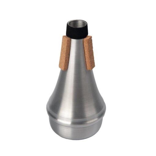 NAOMI Trumpet Mute Aluminum Trumpet Mute Straight Practice Silver Color For Trumpet Woodwind Instrument Accessories