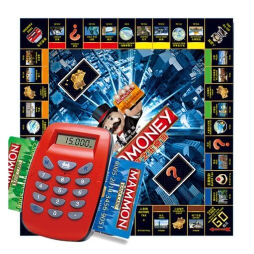 Firebrick Large Luxury Childrens Estate Credit Card Machine Tycoon Classic Board Game Toy