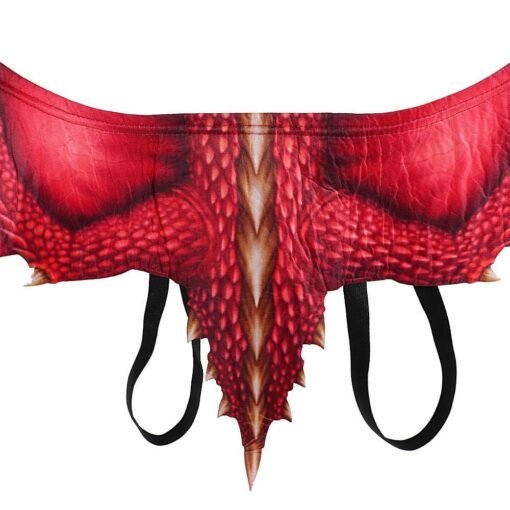 Dark Red Halloween Carnival Cosplay Non-woven Dragon Wings Clothing Adult Decoration Toys
