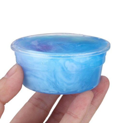 Light Sky Blue Beautiful Color Mixing Cloud Slime Squishy Putty Scented Stress Kids Clay Toy