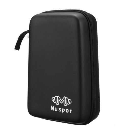 Dark Slate Gray Muspor Portable Waterproof Thumb Piano Storage Bag 10/17/21 Keys Kalimba Mbira Carrying Case Zipper Design Black EVA Handle Bag