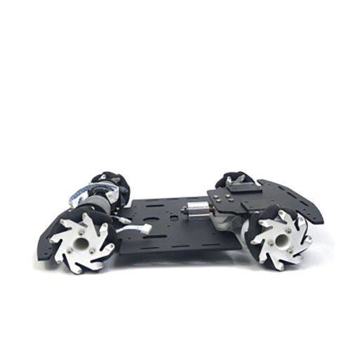 Dim Gray Mecanum Wheel Single-layer Trolley Chassis Omni-Wheel Smart Car Metal Chassis for Robot Racing Car