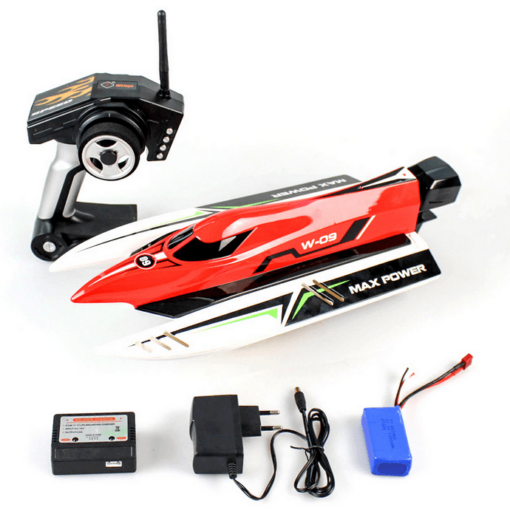 Wltoys WL915 2.4G Brushless High Speed 45km/h Racing RC Boat Model Toys (Red)