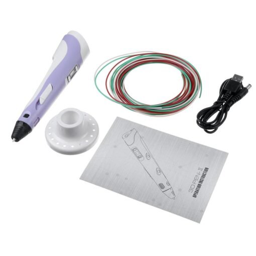 Light Gray Multi-color 3D Drawing Printing Pen Adjustable Spinning Speed Educational Learning Toy for Kids Gift