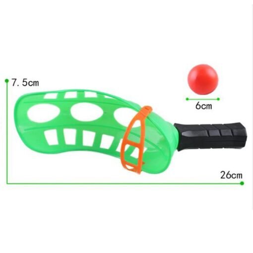 Plastic Green Toss & Catch Racket Game Toy Parent-child Activities For Kids Outdoor Sports Toys