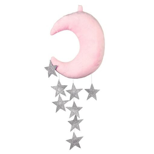 White Pink Moon Cloud And Star Baby Bed Hanging Room Decorations Accessories Nursery Decor Drop