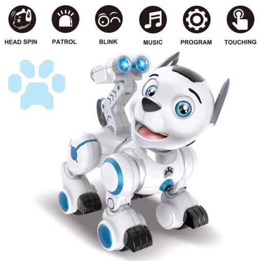 Lavender LE NENG K10 Intelligent Infrared Remote Control Touch Induction Walking Singing Dancing Robot Dog