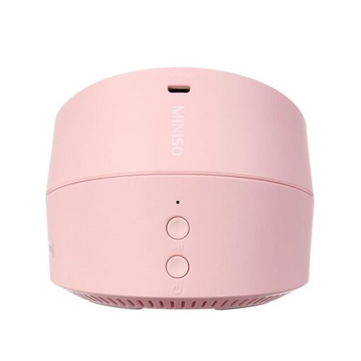 Pink Miniso Mini Portable Wireless Bluetooth Speaker 500mAh Handsfree Bass Speaker