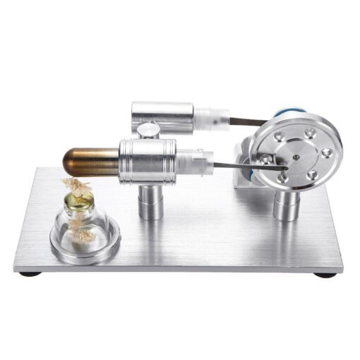 Metal Stirling Engine Model External Combustion With Light Bulb Developmental Toy - Toys Ace