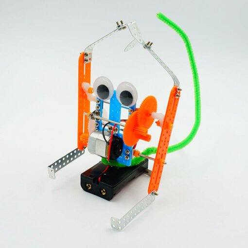 Orange Red DIY Climbing Monkey Robot Educational Toy Robot Assembled Toy For Children