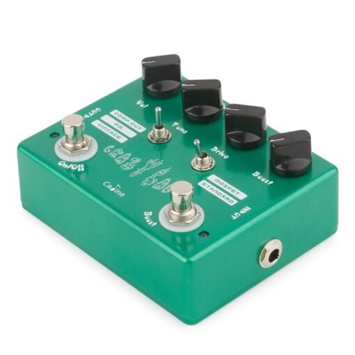 Medium Sea Green Caline CP-20 Crazy Cacti Overdrive Guitar Effects Pedal True Bypass With Aluminum Alloy Housing