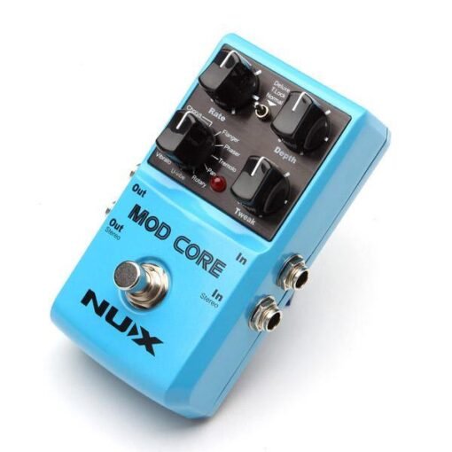 NUX MOD Core Guitar Effects Pedal 8 Modulation Effects Chorus Flanger Phaser Rotary Pan U-vibe and Vibrato true bypass Tone Lock