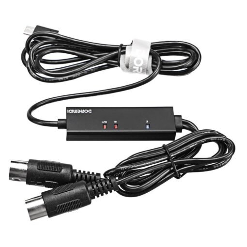 Dark Slate Gray DOREMiDi MIDI To USB C Type C Cable USB MIDI Converter With Indicator Light For MacBook Android
