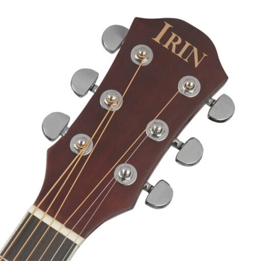 Dark Slate Gray IRIN 41 Inch Corner Horn Acoustic Guitar For Beginners With Guitar Bag/Pick/Strap/Pipe /Wrench/Cloth/Capo