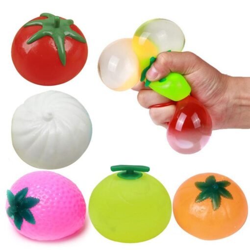 Yellow Green Creative Simulation Multishape Vent Fruit Reduce Stress For Kids Chlidren Gift Toys