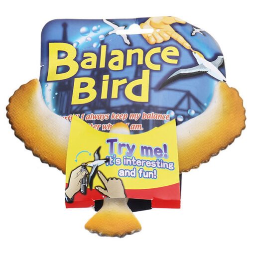 Light Goldenrod Balance Eagle Bird Toy Magic Maintain Balance Home Office Fun Learning Science Toy for Kid Gift