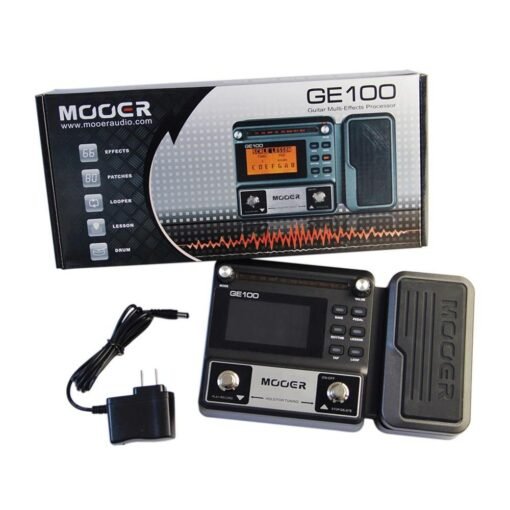 Dark Slate Gray MOOER GE100 Multifunction Guitar Effects Pedal with 180 Seconds Loop Recording 60 Effect Types LCD Display