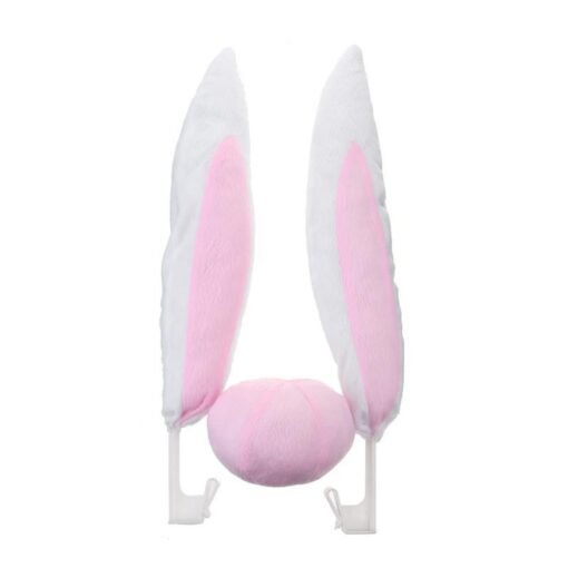 Christmas Home Car Decoration Pink Rabbit Ears Ornament Toys For Kids Children Gift - Toys Ace