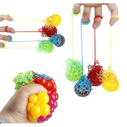 Squeeze Hand Wrist Exercise Stress Relief Toy Grape Shape