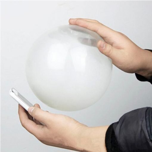 Light Gray Close Up Magic Street Trick Mobile Into Balloon Penetration In A Flash Party