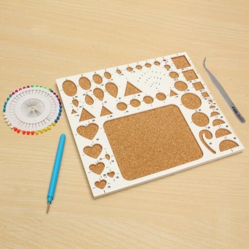 Dark Khaki Creations Paper Quilling Kit Tweezer Board Needles Slotted Tools DIY Craft