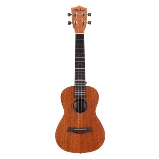 Sienna Andrew 23 Inch Mahogany High Molecular Carbon String Log Color Ukulele for Guitar Player