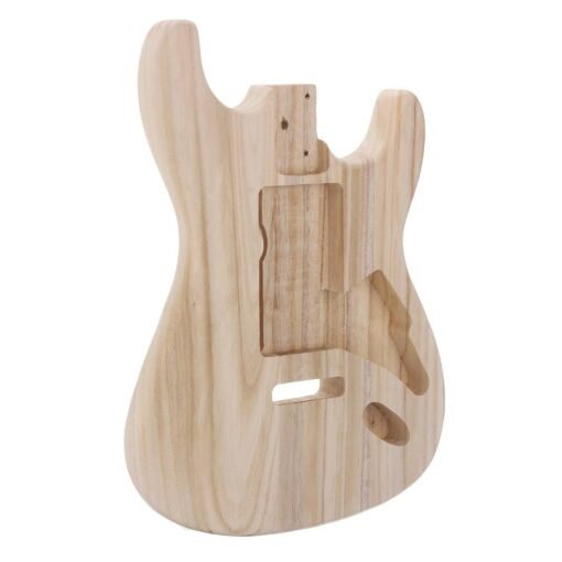 Rosy Brown DIY Polished Maple Wood Type ST Electric Guitar Barrel Body for Guitar Replace Parts