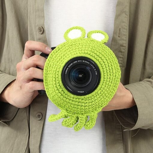 Hand-knitted Wool Decor Case For Camera Lens Decorative Photo Guide Doll Toys For Kids - Toys Ace