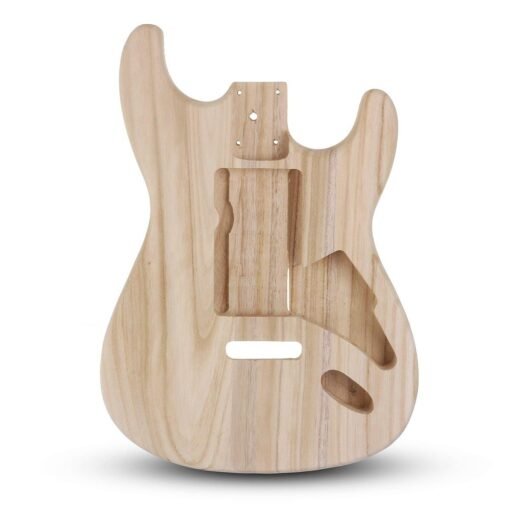 Tan DIY Polished Maple Wood Type ST Electric Guitar Barrel Body for Guitar Replace Parts