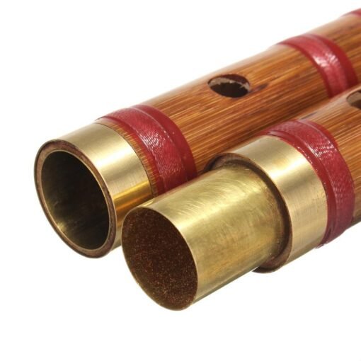 Dark Khaki Chinese Bamboo Woodwind Flute C E F G Key Professional Musical Instruments