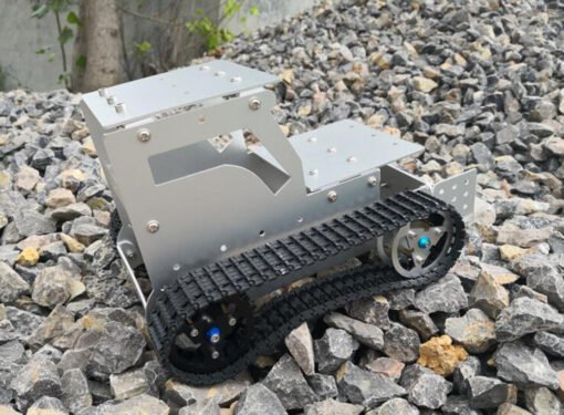 Dark Slate Gray DIY C-3 Bulldozer Aluminous RC Robot Car Tank Chassis Base With Motor