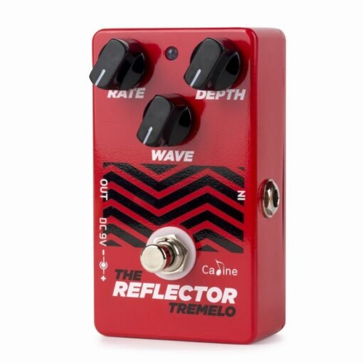 Maroon Caline CP-62 Guitar Pedals Tremolo Reflector Effects Distortions Vintage Tube Amplifier True Bypass