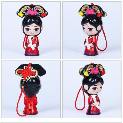 Firebrick Chinese Forbidden City Queen Face Changing Doll Toys Gifts Car Decoration