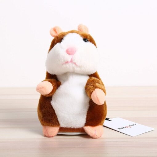 Banggood Mimicry Talking Hamster Pet 15cm Christmas Gift Plush Toy Cute Speak Sound Record Stuffed Animal Toy - Toys Ace