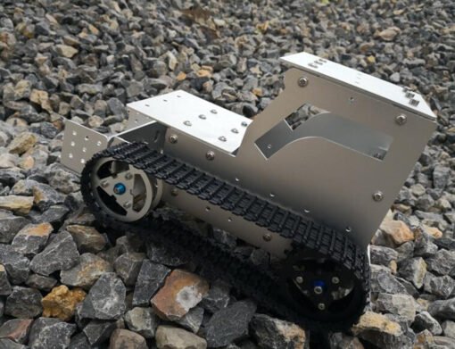 Black DIY C-3 Bulldozer Aluminous RC Robot Car Tank Chassis Base With Motor