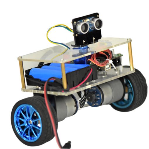 Royal Blue DIY STEAM  UNO Smart RC Robot Balance Car Educational Kit