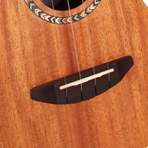 Dark Slate Gray Andrew 23 Inch Mahogany Plywood Molecular Carbon String Log Color Ukulele for Guitar Player