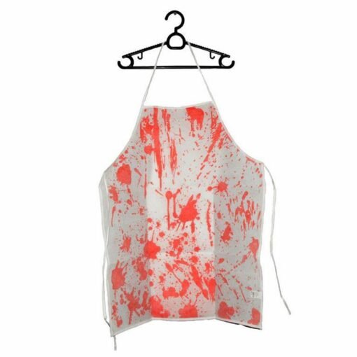 Light Coral Halloween Party Decoration Cosplay Bloody Stains Aprons Props Horror Scene Supplies Toys