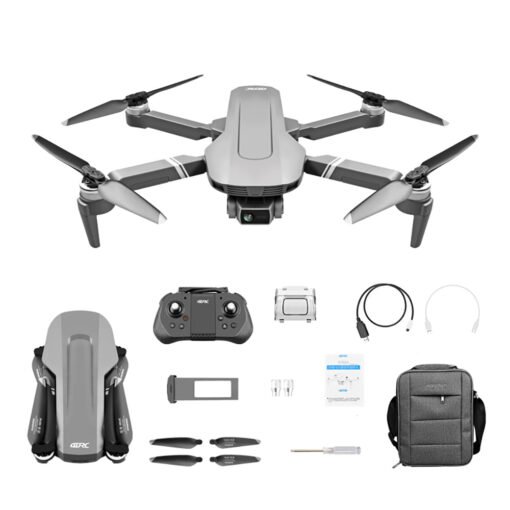Gray F4 GPS 5G WIFI 2KM FPV with 4K HD Camera 2-Axis Gimbal Optical Flow Positioning Brushless Foldable RC Quadcopter Drone RTF