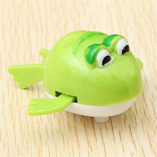 Yellow Green Cute Wind-Up Water Pool Bath Diver Plastic Toy Swimming Baby Kids Bath Toys